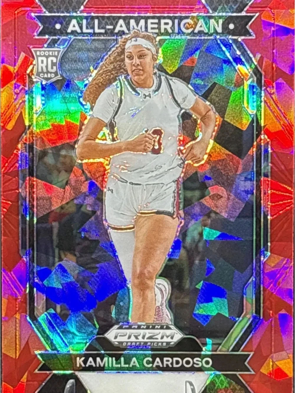 Panini Prizm All-American Kamilla Cardoso Rookie Red Holo Rookie Card